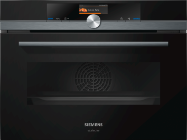 SIEMENS CM876G0B6 - iQ700 STUDIOLINE MIKROWELLENBACKOFEN, SCHWARZ, 5 JAHRE GARANTIE